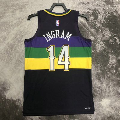 NBA 14 Ingram New Orleans Pelicans 22-23 city Maillot imprimé